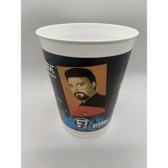 VTG 1991 Lot of 3 Star Trek Next Generation 7-11 7 Eleven Drinking Promo Cups - Picture 7 of 15